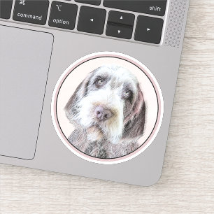 Avancerad målning av brytpunktsgitter - Hund Art Klistermärken