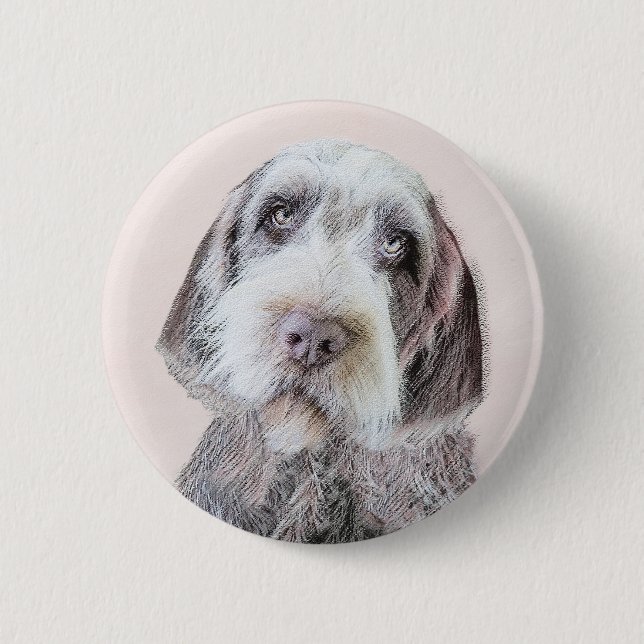 Avancerad målning av brytpunktsgitter - Hund Art Knapp (Framsida)