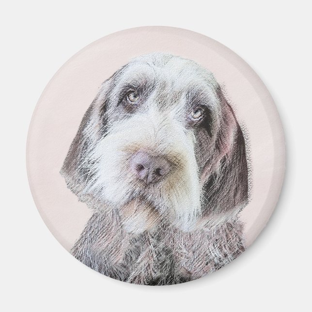 Avancerad målning av brytpunktsgitter - Hund Art Magnet (Framsidan)