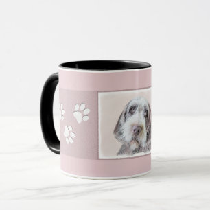 Avancerad målning av brytpunktsgitter - Hund Art Mugg