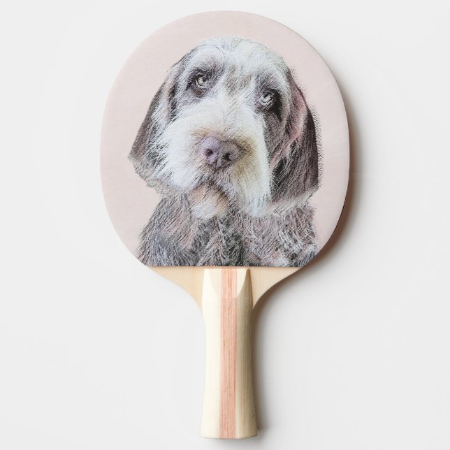 Avancerad målning av brytpunktsgitter - Hund Art Pingisracket (Framsidan)