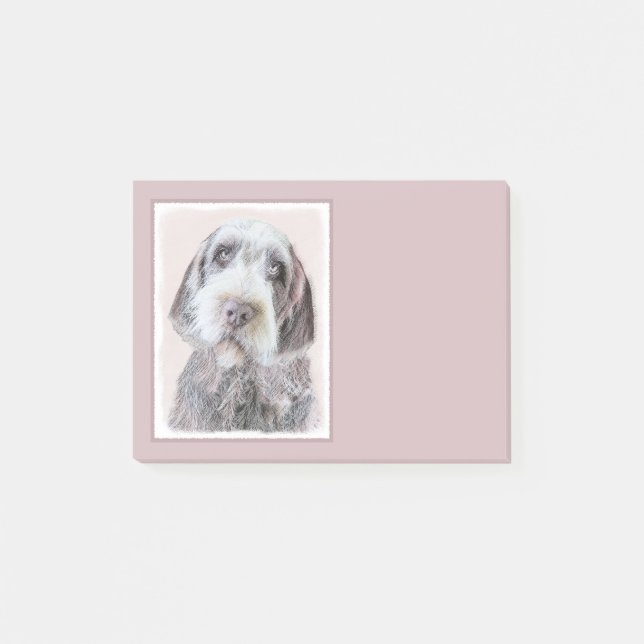 Avancerad målning av brytpunktsgitter - Hund Art Post-it Block (Framsida)