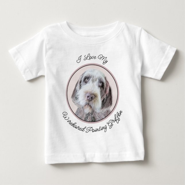 Avancerad målning av brytpunktsgitter - Hund Art T Shirt (Framsida)