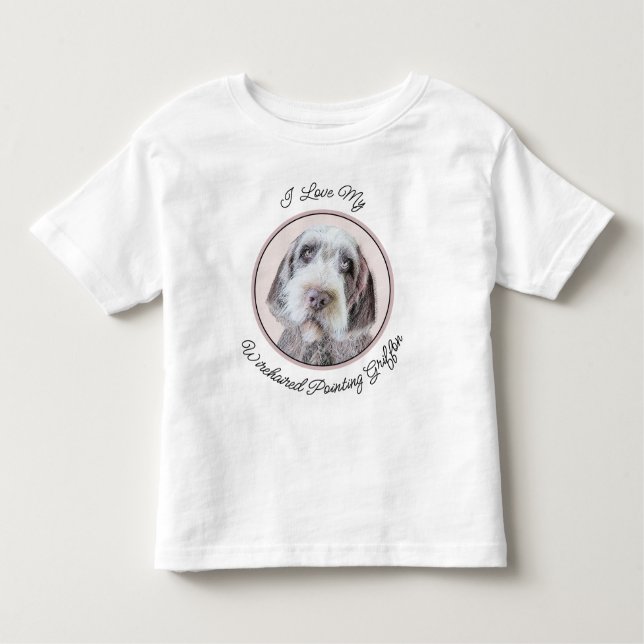 Avancerad målning av brytpunktsgitter - Hund Art T Shirt (Framsida)