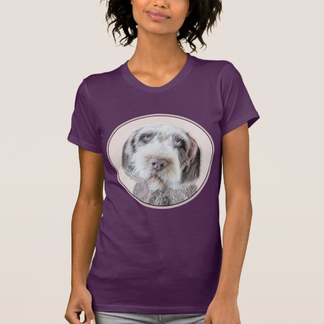 Avancerad målning av brytpunktsgitter - Hund Art T Shirt (Framsida)