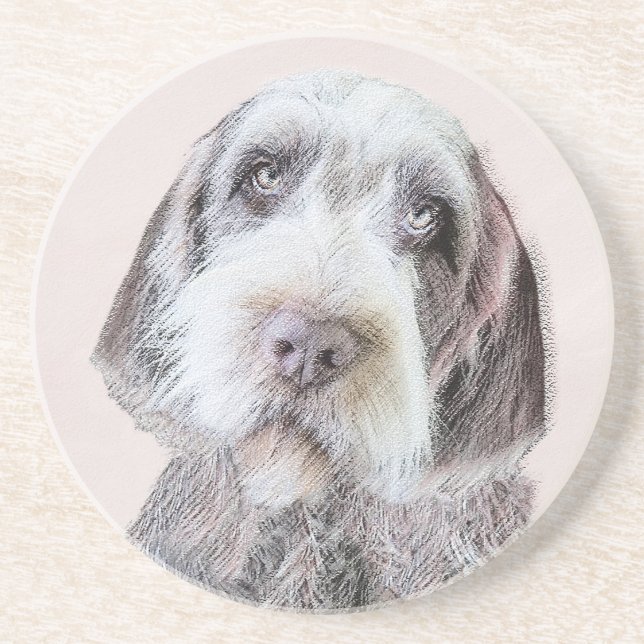 Avancerad målning av brytpunktsgitter - Hund Art Underlägg (Framsidan)