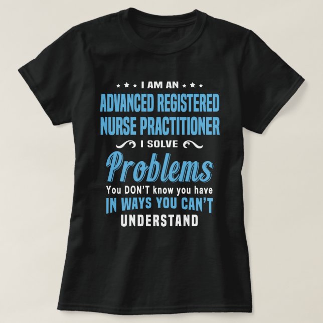 Avancerad registrerad sjuksköterska t shirt (Design framsida)
