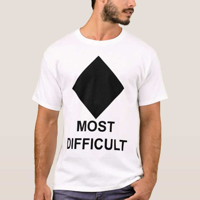 Avancerad Skier eller Snowboarder Tee Shirt (Framsida)