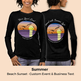 Avancerad solnedgång ・ Händelse och affärstext för T Shirt