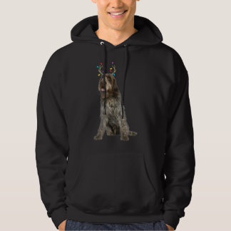 Avancerad stolpe Griffon Reindeer Jul Hund Hoodie
