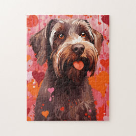 Avancerad stolpe Griffon Valentines day Pussel