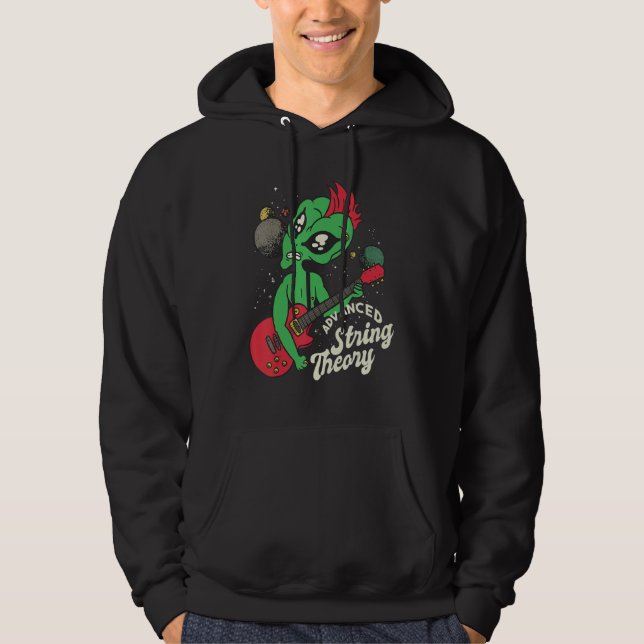 avancerad strängteori utomjordande galaxguitar-spe hoodie (Framsida)