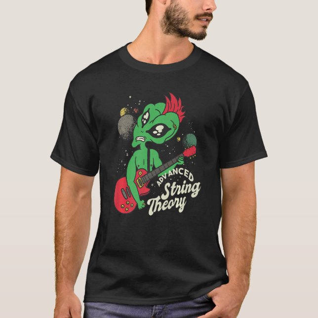 avancerad strängteori utomjordande galaxguitar-spe t shirt (Framsida)