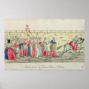 Avancerad vakt av kvinnorna som går till poster