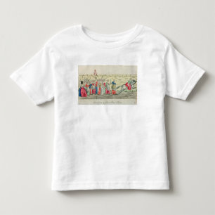Avancerad vakt av kvinnorna som går till t-shirt