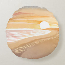 Avancerad vattenfärg för segment | Fin Gult Rund Kudde