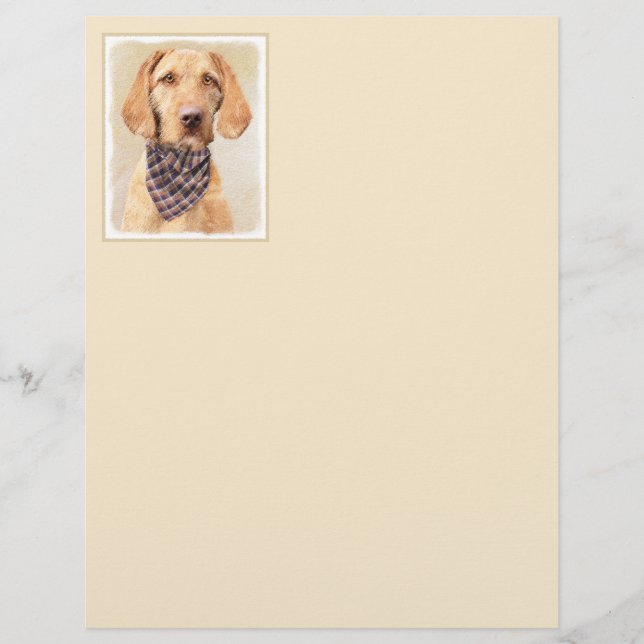 Avancerad Vizsla-målning - Cute Original Hund Art (Framsida)