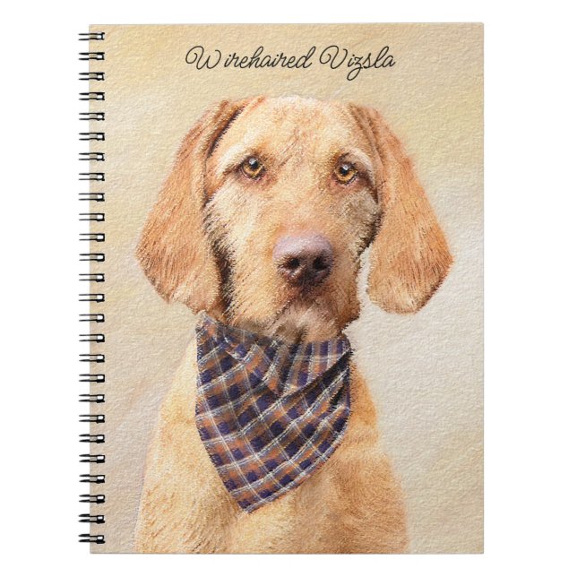 Avancerad Vizsla-målning - Cute Original Hund Art Anteckningsbok (Framsidan)