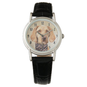 Avancerad Vizsla-målning - Cute Original Hund Art Armbandsur