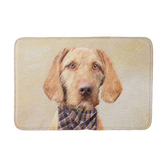 Avancerad Vizsla-målning - Cute Original Hund Art Badrumsmatta (Framsidan)