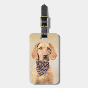 Avancerad Vizsla-målning - Cute Original Hund Art Bagagebricka