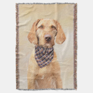 Avancerad Vizsla-målning - Cute Original Hund Art Filt