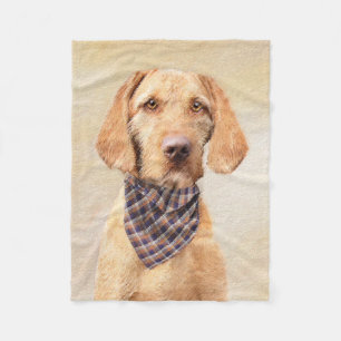 Avancerad Vizsla-målning - Cute Original Hund Art Fleecefilt