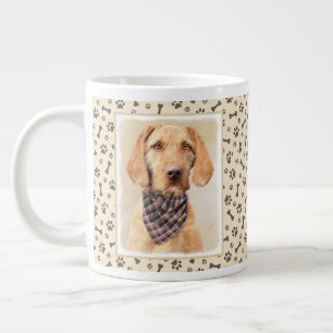 Avancerad Vizsla-målning - Cute Original Hund Art Jumbo Mugg