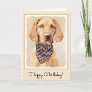 Avancerad Vizsla-målning - Cute Original Hund Art Kort