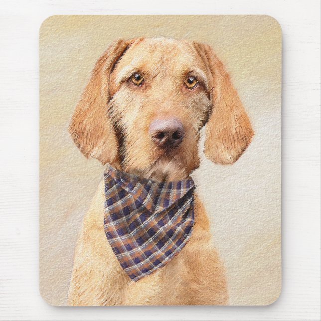 Avancerad Vizsla-målning - Cute Original Hund Art Musmatta (Framsidan)