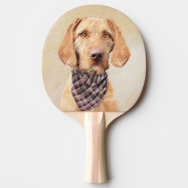 Avancerad Vizsla-målning - Cute Original Hund Art Pingisracket (Framsidan)