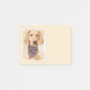 Avancerad Vizsla-målning - Cute Original Hund Art Post-it Block