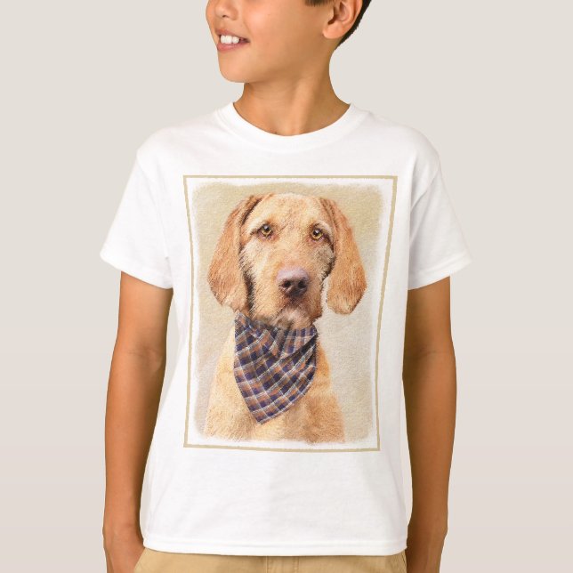 Avancerad Vizsla-målning - Cute Original Hund Art T Shirt (Framsida)