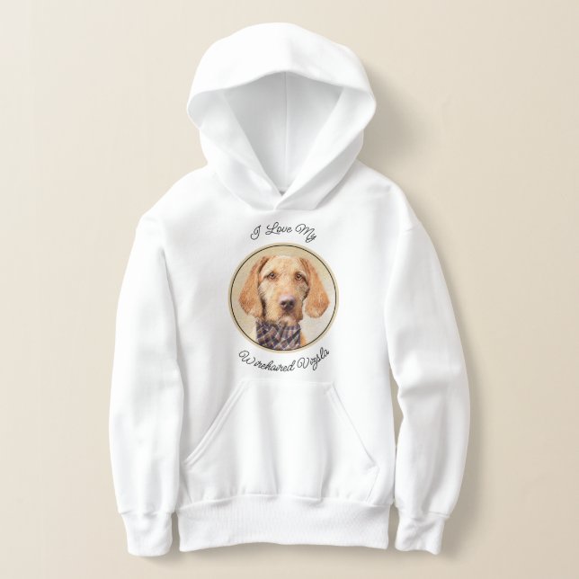 Avancerad Vizsla-målning - Cute Original Hund Art T Shirt (Laydown)