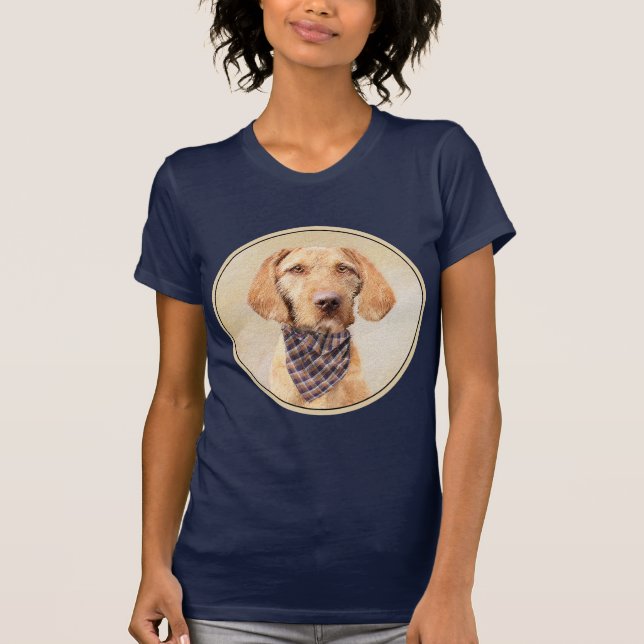 Avancerad Vizsla-målning - Cute Original Hund Art T Shirt (Framsida)