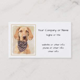 Avancerad Vizsla-målning - Cute Original Hund Art Visitkort
