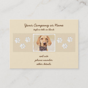 Avancerad Vizsla-målning - Cute Original Hund Art Visitkort