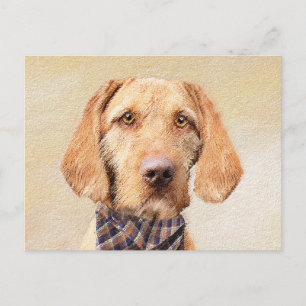 Avancerad Vizsla-målning - Cute Original Hund Art Vykort
