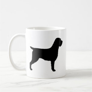 Avancerade stolpar Griffon Hund Silhouettes Kaffemugg