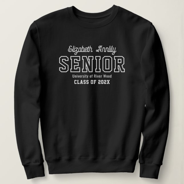 Avancerat anpassat årsscript college examen t shirt (Design framsida)