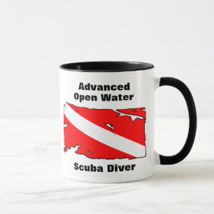 Avancerat öppna vattenScubadykare Mugg