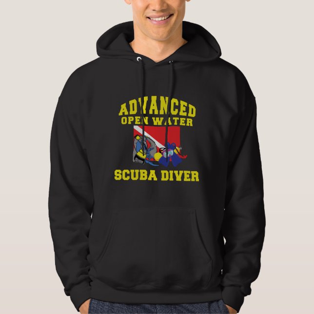 Avancerat öppna vattenSCUBAdykare Sweatshirt (Framsida)
