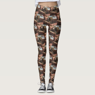 Avancerat pekande Griffon Hund julfestive Leggings