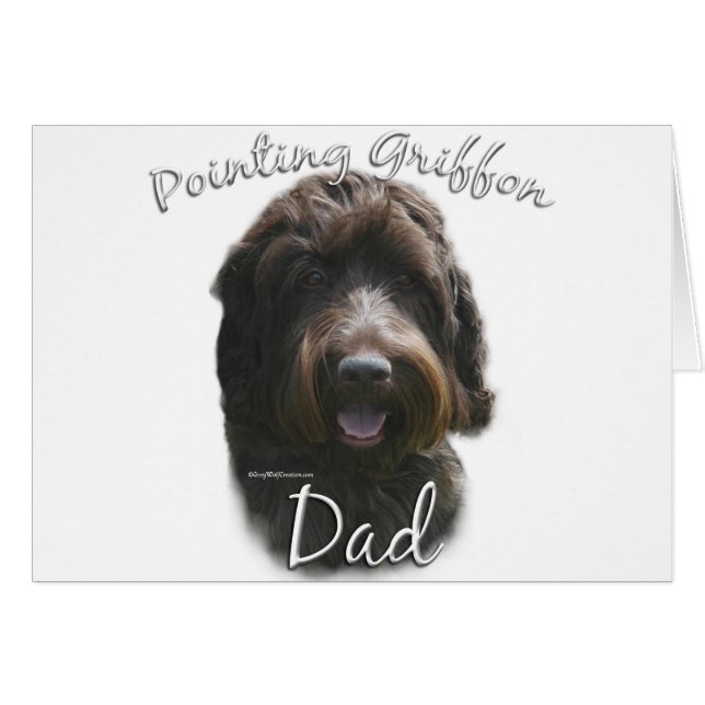 Avancerat pekdon Griffon Pappa 2 Hälsningskort (Framsidan Horizontal)