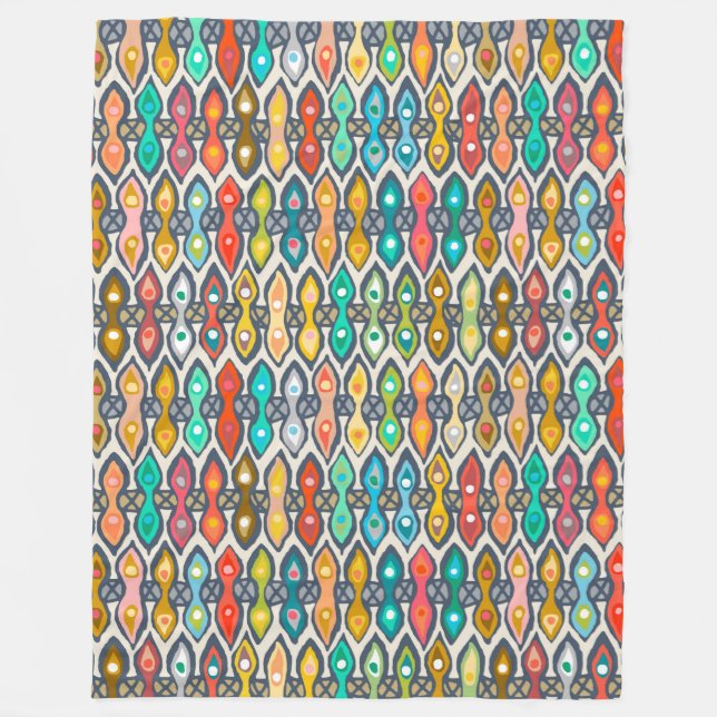Avani ikat fleecefilt (Framsidan)