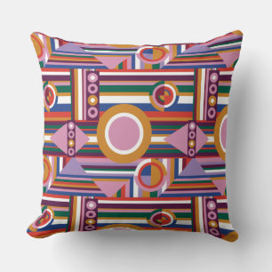 Avant-Garde Bold Retro Geometric Dekorativ kudde