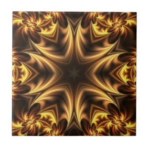 Avant-Garde ~ Guld Russet Black 053 ~ Kakelplatta