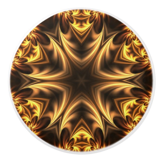 Avant-Garde ~ Guld Russet Black 053 ~ Knopp (Framsidan)