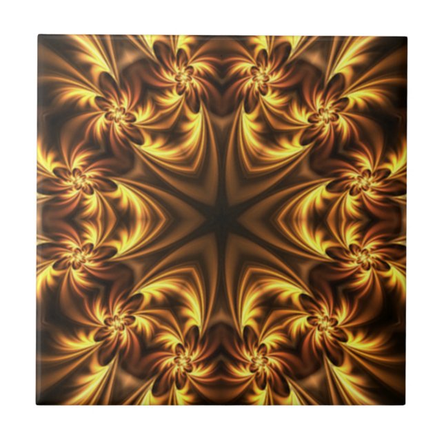 Avant-Garde ~ Guld Russet Black 054 ~ Kakelplatta (Framsidan)