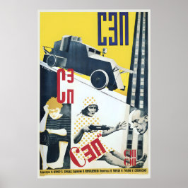 Avant-Garde Soviet Poster SEP by Mikhail Verner